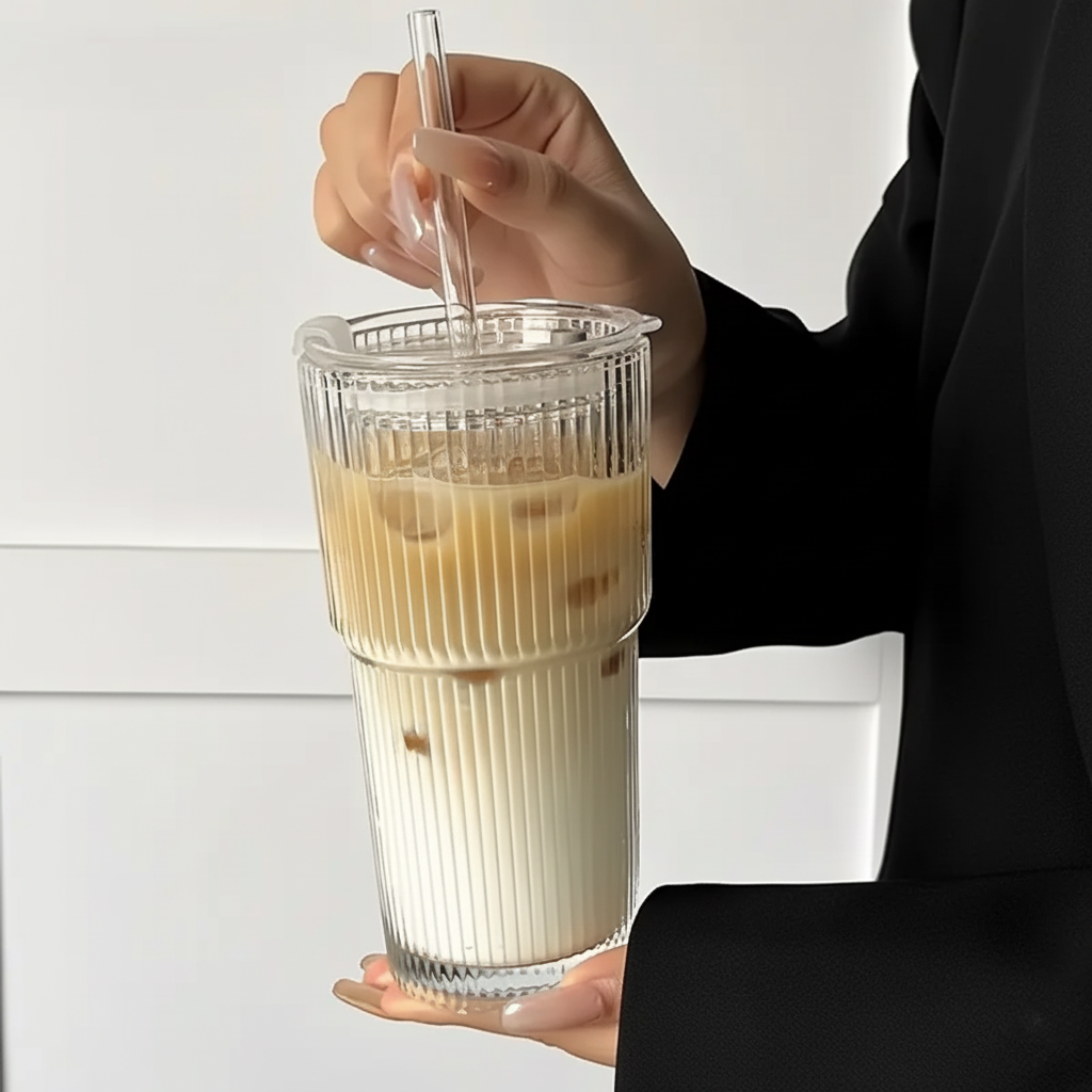 Spill Proof Aesthetic Glass Cup