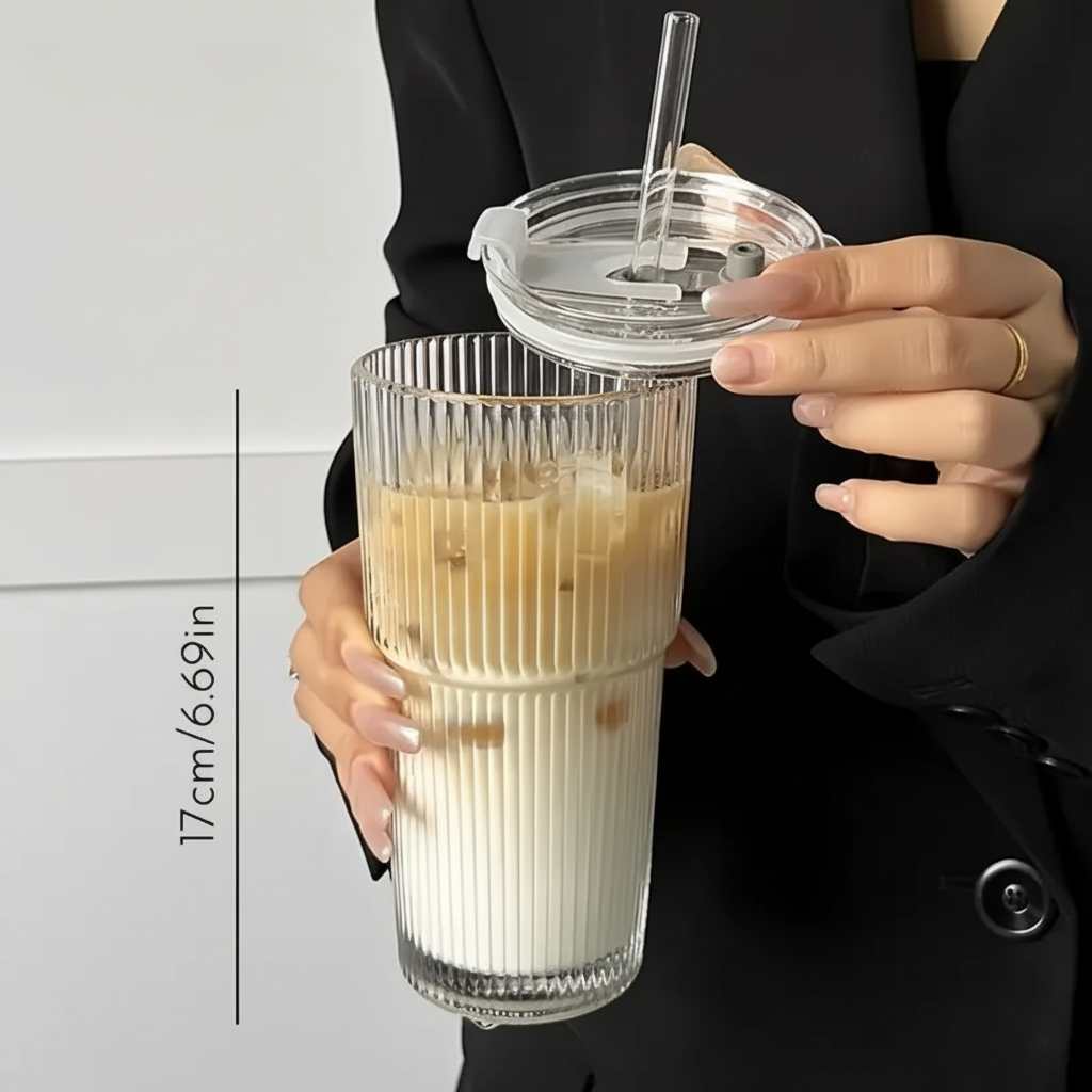Spill Proof Aesthetic Glass Cup