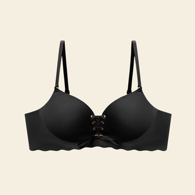 Drawstring Push-Up Bra