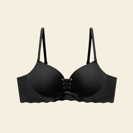 Drawstring Push-Up Bra