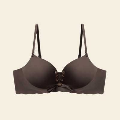 Drawstring Push-Up Bra