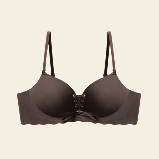 Drawstring Push-Up Bra